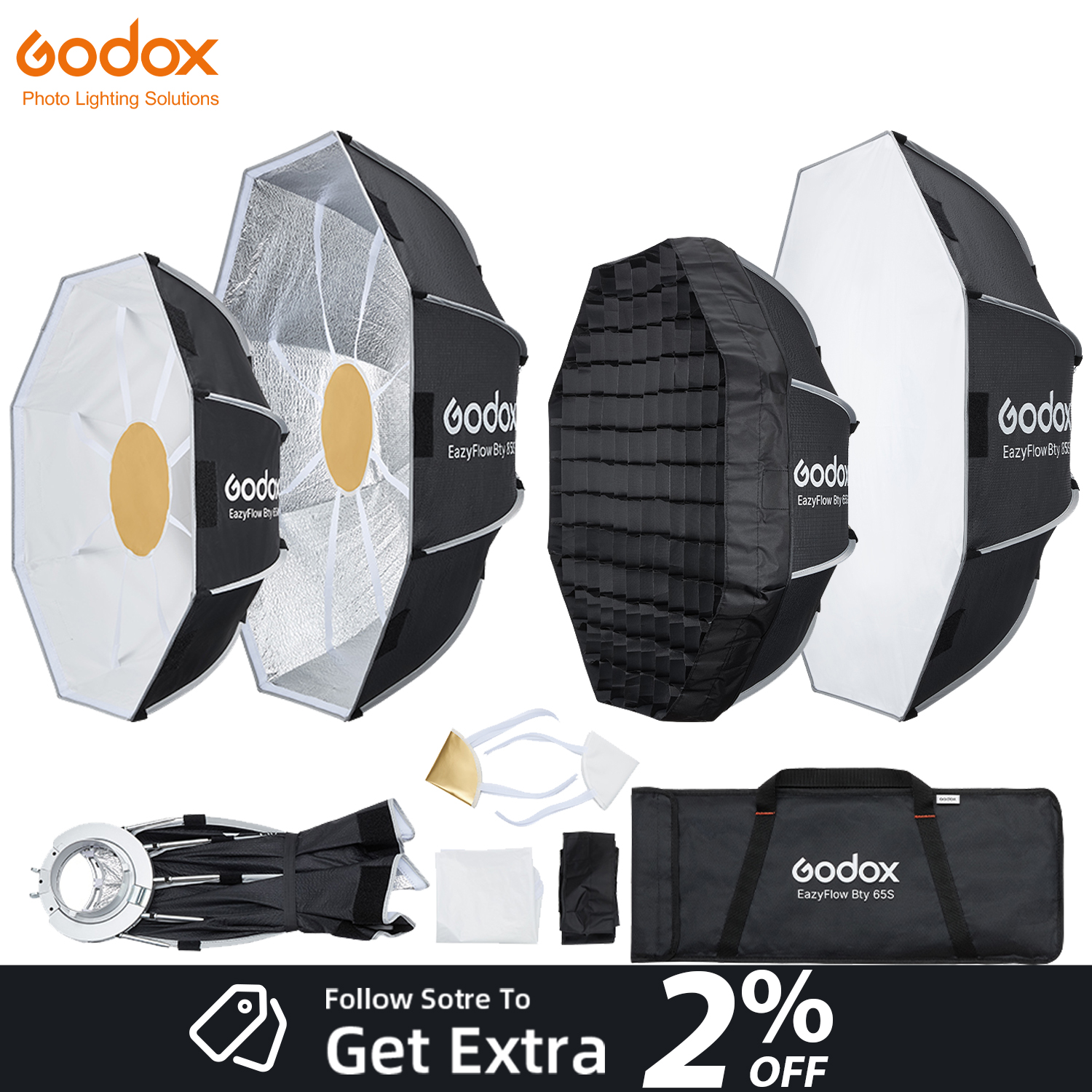 Photography Lighting Design - New Godox EazyFlow Beauty Dish 65/85cm