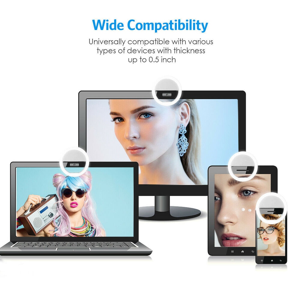 USB Rechargeable LED Selfie Ri - Photography Lighting Professional 리뷰 및 가격