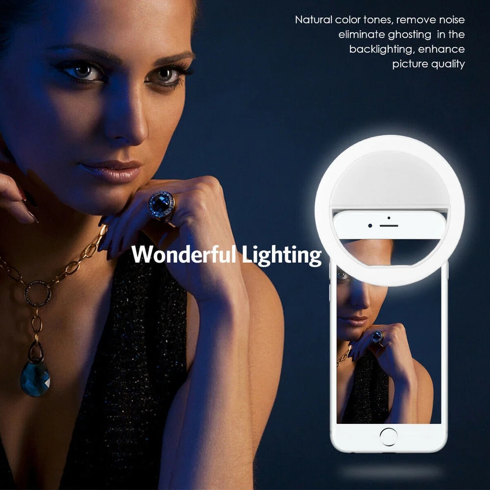 USB Rechargeable LED Selfie Ri - Photography Lighting Professional 리뷰 및 가격