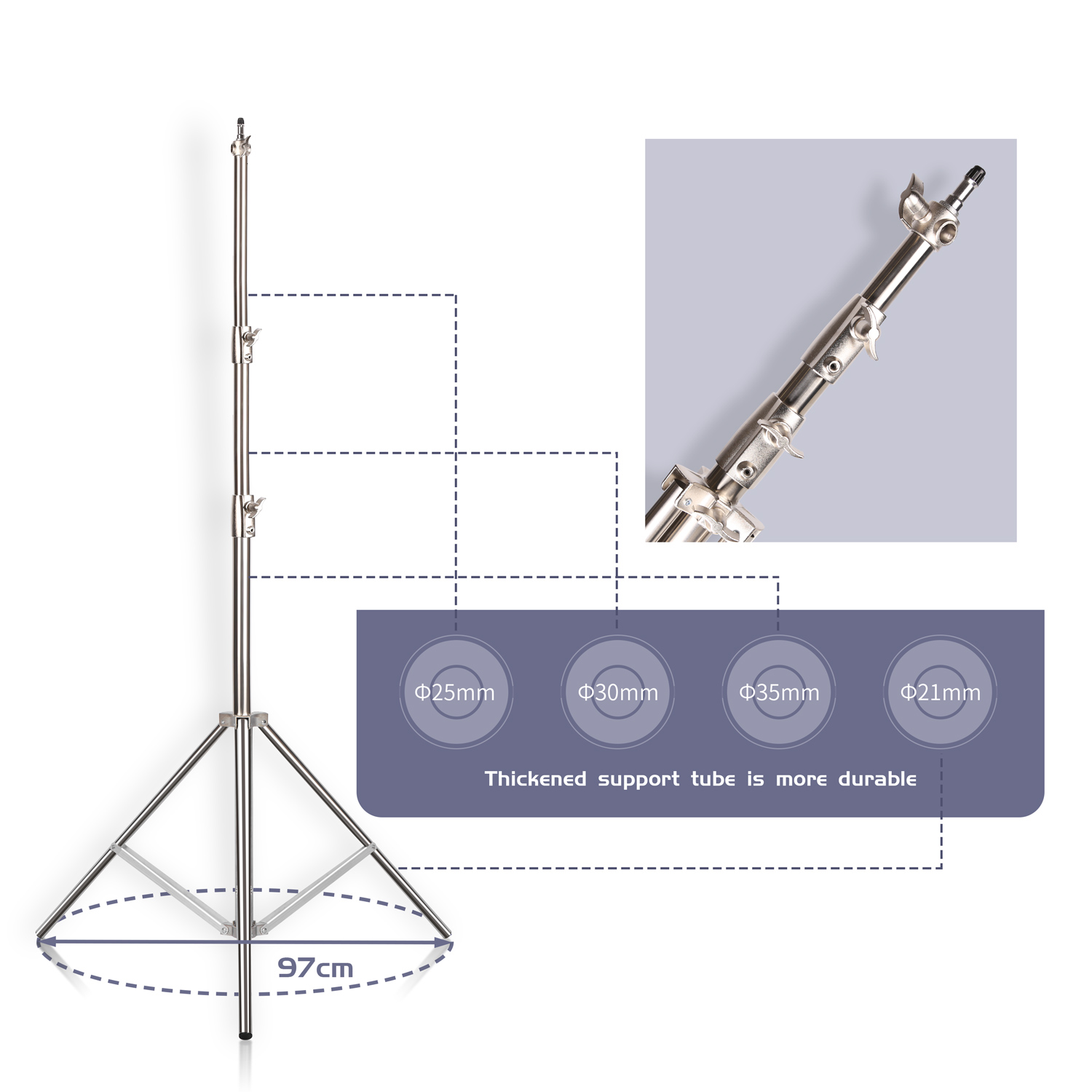 SH 2.8M Stainless Steel Light  - Photography Lighting For Products 리뷰 및 가격