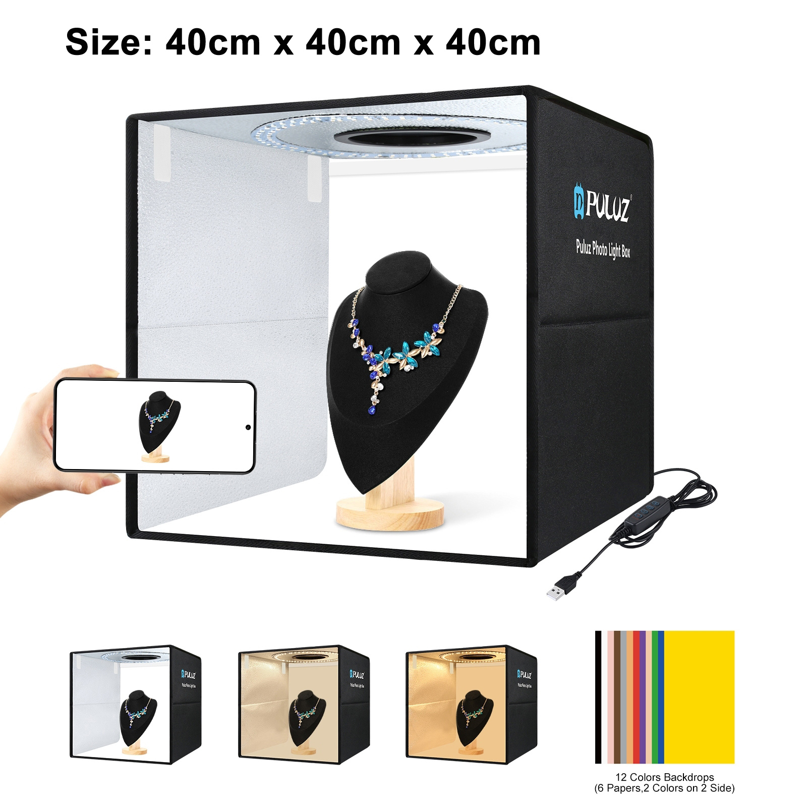 PULUZ 40cm Folding Portable Ri - Photography Lighting For Products 리뷰 및 가격