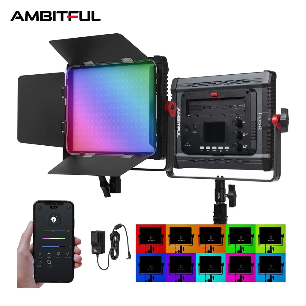 AMBITUFL P35R 30W RGB LED Vide - Photography Lighting Professional 리뷰 및 가격