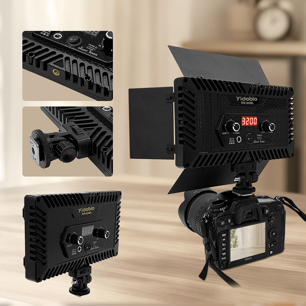 Portable Video Light DS60BI Ph - Video Light Panel Led 리뷰 및 가격