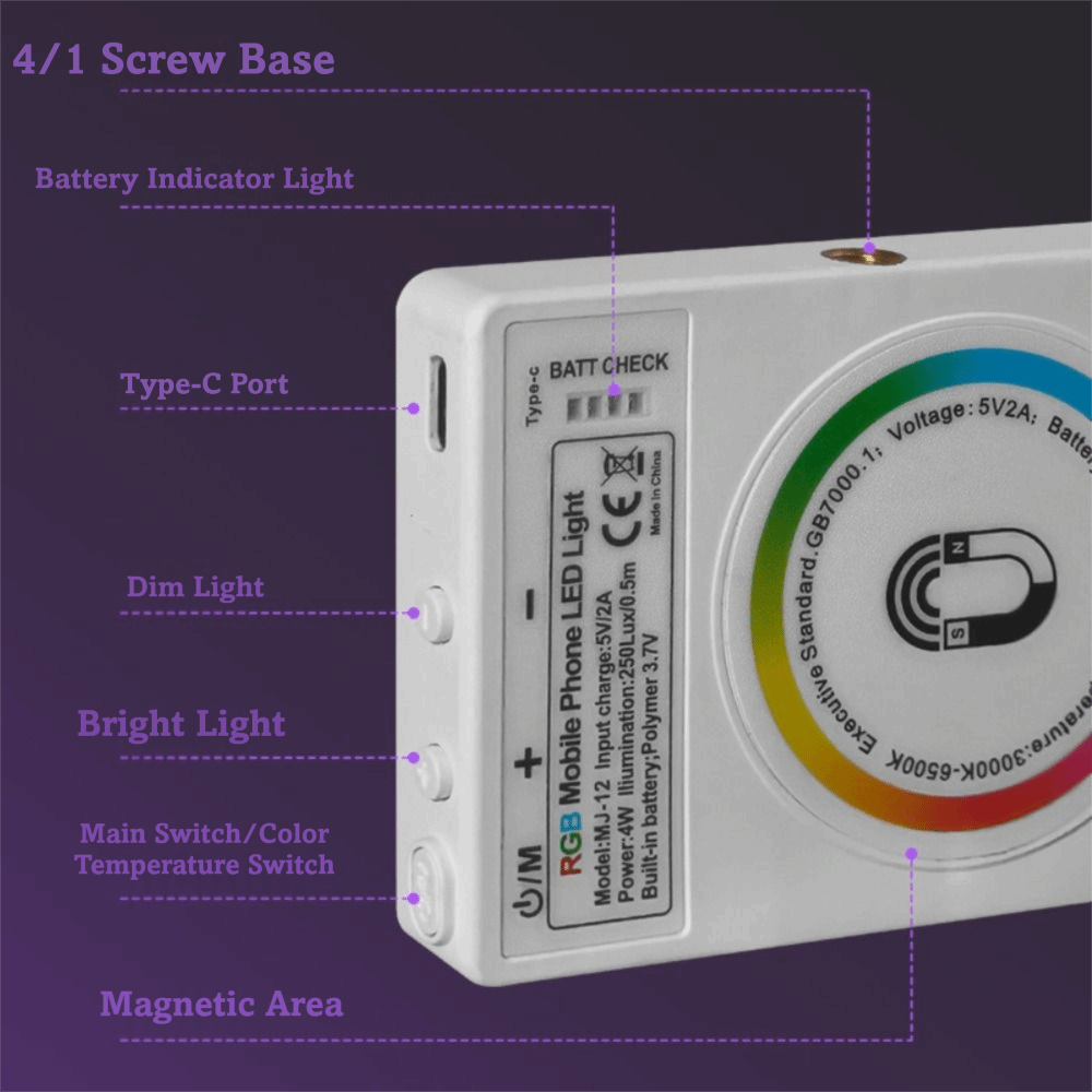 Clip Design Magnetic LED Fill  - Photography Lighting Design 리뷰 및 가격