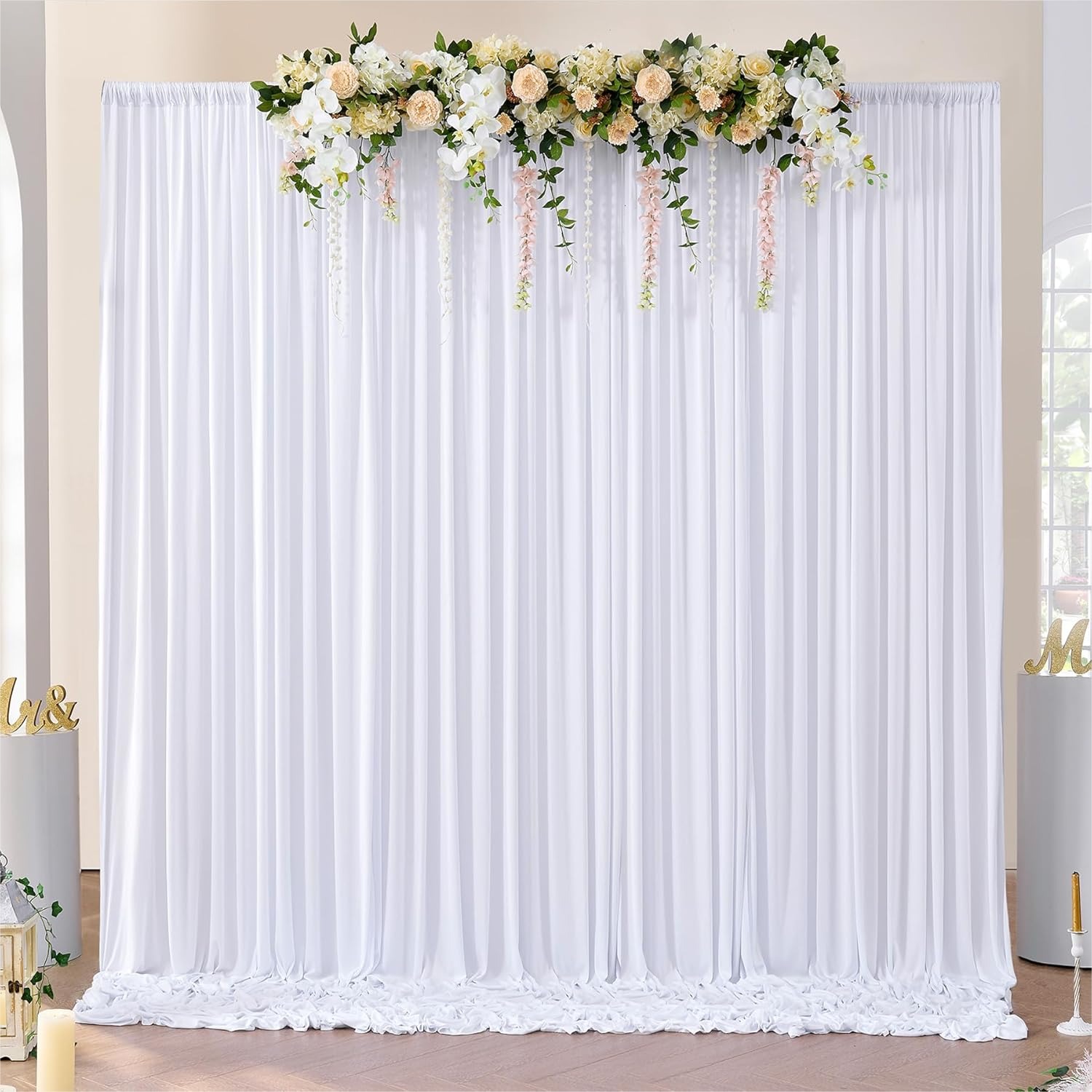 White Backdrop Curtains 10x10  - Photography Lighting For Products 리뷰 및 가격