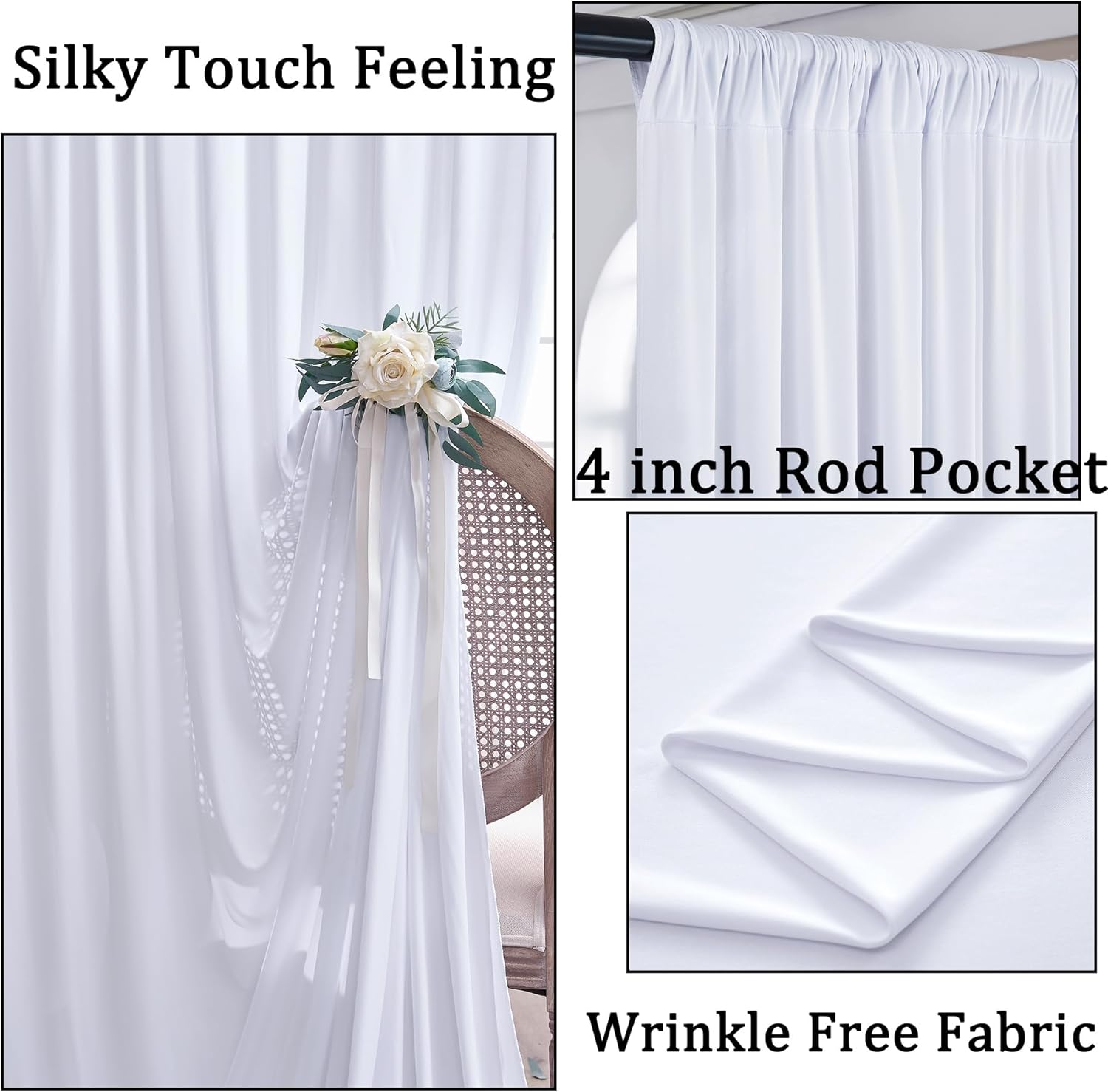 White Backdrop Curtains 10x10  - Photography Lighting For Products 리뷰 및 가격