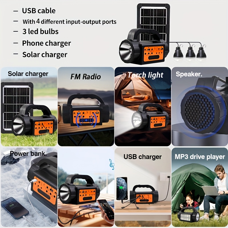 Solar Rechargeable Camping Lig - V Mount Battery 리뷰 및 가격