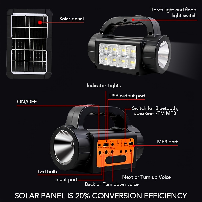Solar Rechargeable Camping Lig - V Mount Battery 리뷰 및 가격