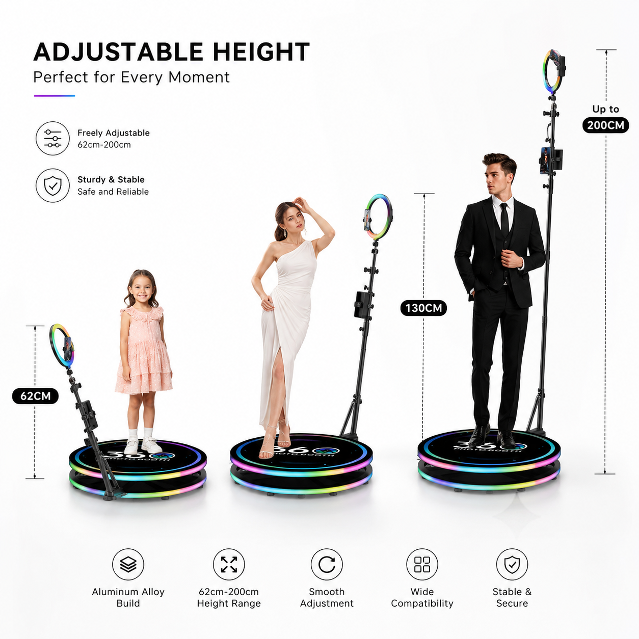 360 Photo Booth Machine with R - Photography Lighting Kit Rental 리뷰 및 가격