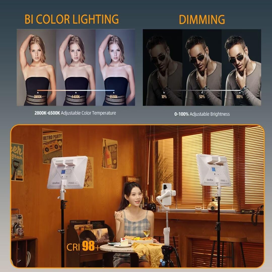 Godox P260C Pro LED Video Ligh - Video Light Panel Led 리뷰 및 가격