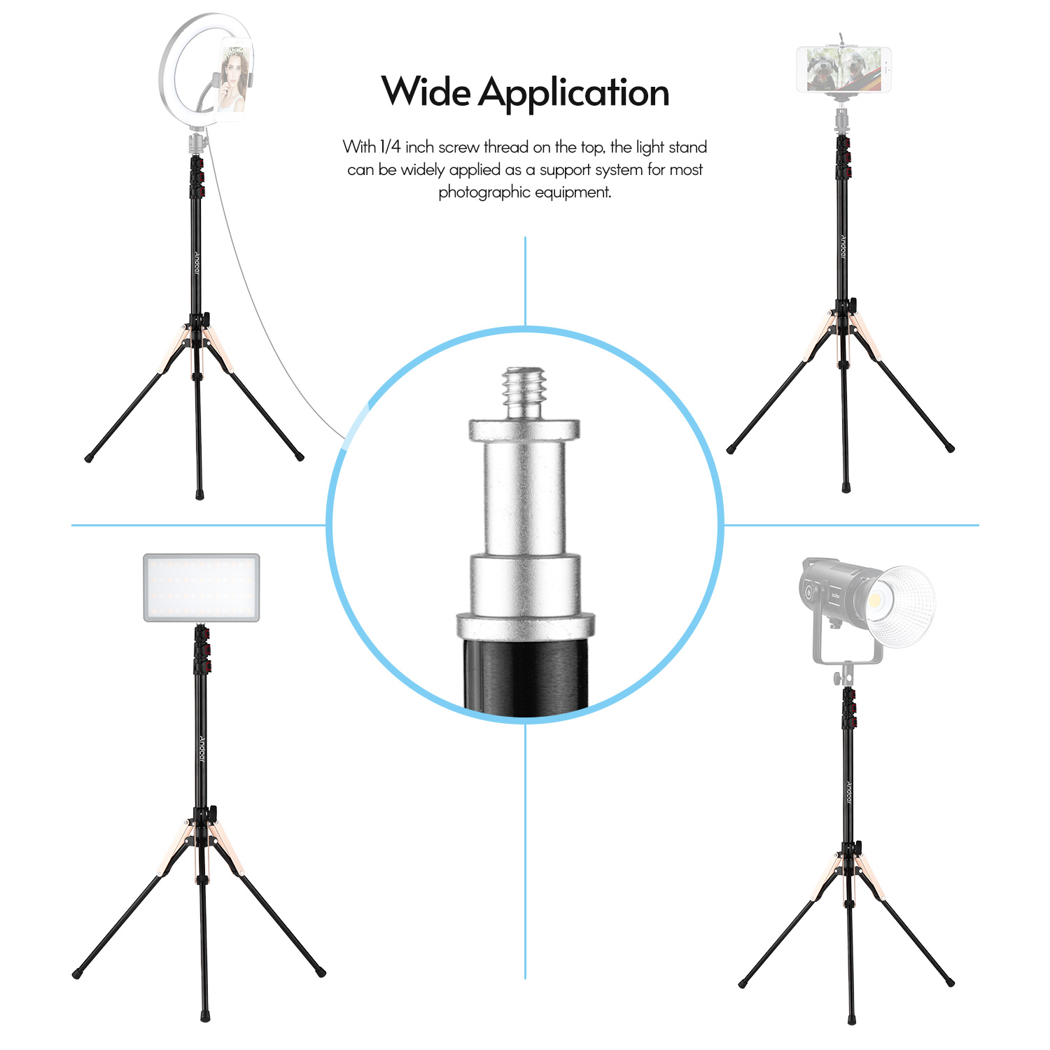 Andoer 190cm/74.8 Inch Portabl - Photography Lighting Design 리뷰 및 가격
