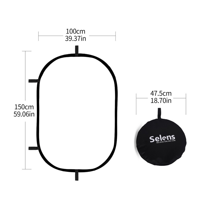 100X150CM Foldable Oval Reflec - Video Light Panel Led 리뷰 및 가격